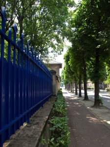 Blue Fence at the Saint Anne Hospital  Blue Fence at the Saint Anne Hospital